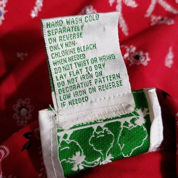 Quacker Factory Jacket Toddler 3T Red Bandana Button Up Pocket Back To School - Picture 7 of 7